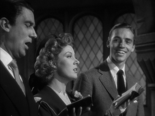 Walter Pidgeon, Greer Garson, Richard Ney in Mrs. Miniver